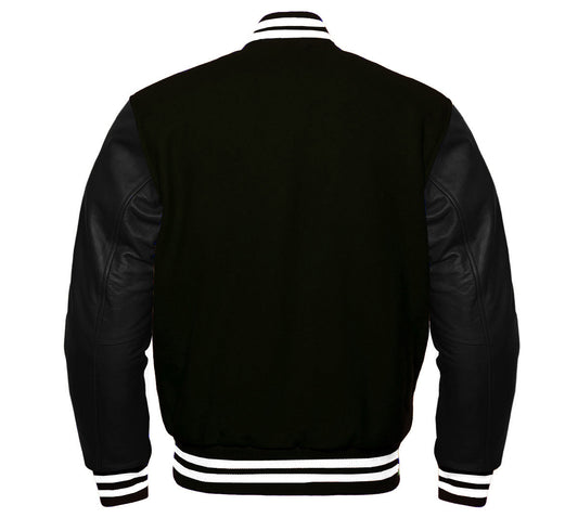 Letter A Baseball Letterman Jacket | Wool & Leather Varsity Team Coat