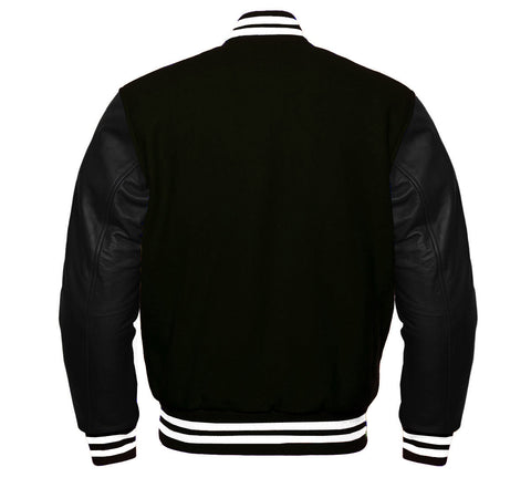 Letter A Baseball Letterman Jacket | Wool & Leather Varsity Team Coat