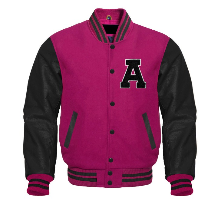Letter A Varsity Jacket | Wool & Leather Classic Letterman for Men