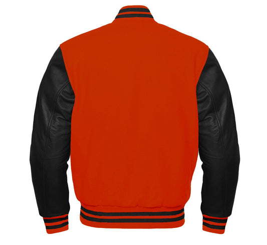 Letter A Classic Varsity Jacket | Premium Wool & Leather College Letterman