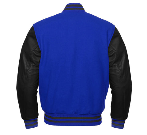 Letter A College Varsity Jacket | Wool Body & Leather Sleeves Letterman Style